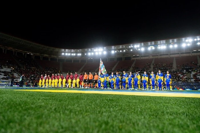 Football match Ukraine-Belgium in the Nations League