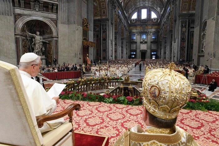 Pope Francis addressed the pilgrims in Ukrainian