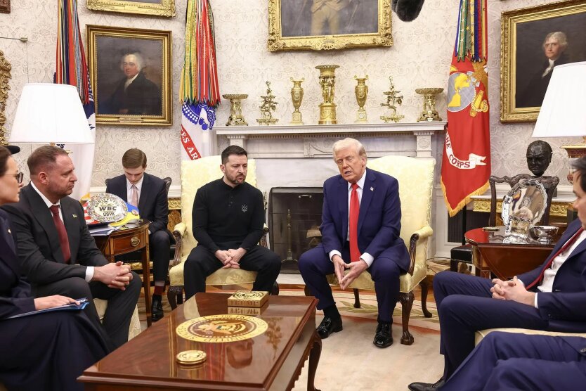 Zelensky and Trump in the Oval Office