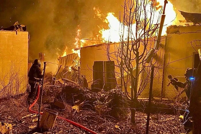 Image of destruction in Kherson and its outskirts