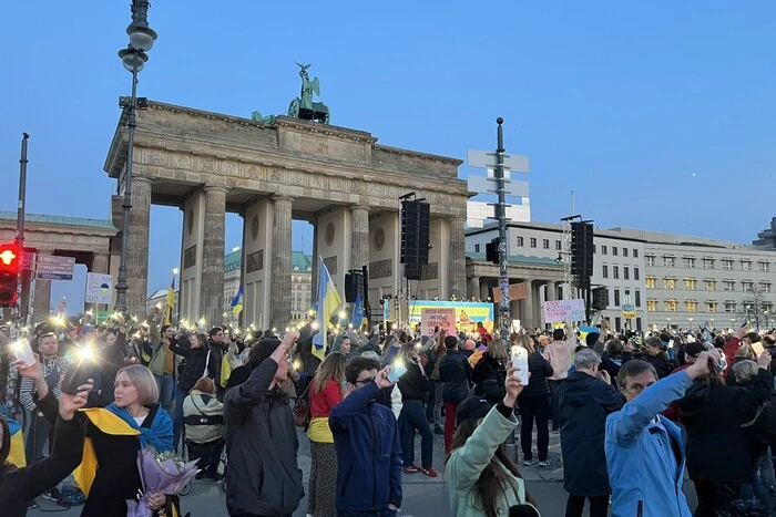 Solidarity rally with Ukraine in Berlin