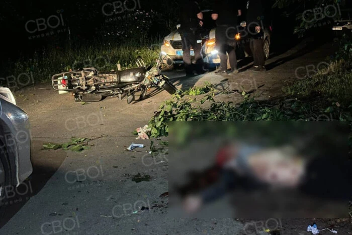 В Кривом Роге байкер разбился насмерть, убегая от полиции