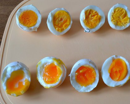 Eggs of different consistency