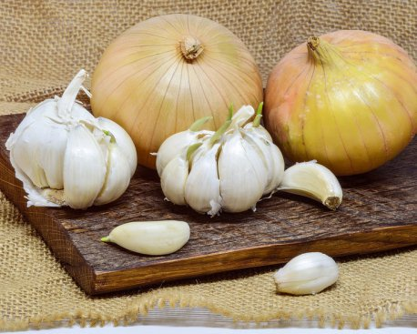 Zwiebeln und Knoblauch bleiben bis zu sechs Monate frisch - wie man sie richtig lagert