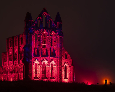 Whitby's eerie abbey – a tourist attraction