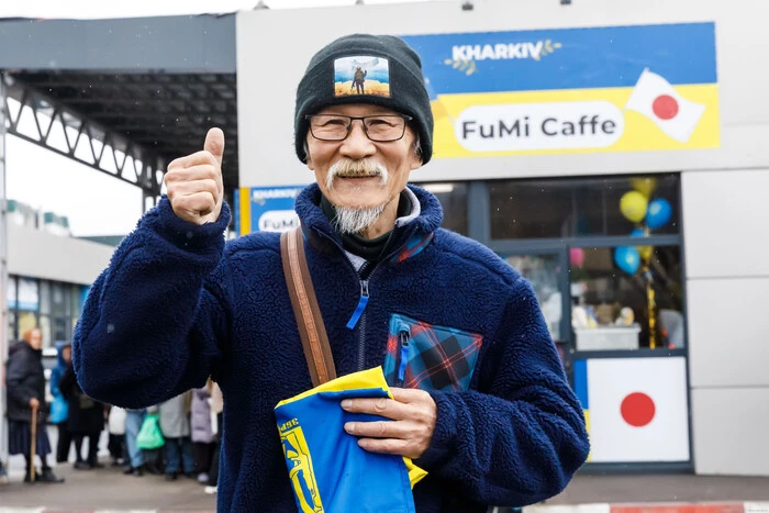 Japanese volunteer extended his stay in Ukraine