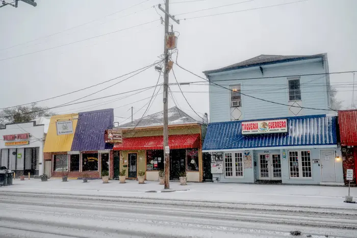 In New Orleans fiel zum ersten Mal seit 15 Jahren Schnee (Foto)