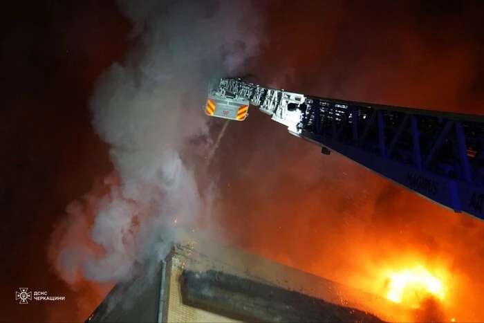 Fires on the territory of three enterprises in Cherkasy