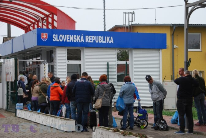 Traffic at the border with Slovakia