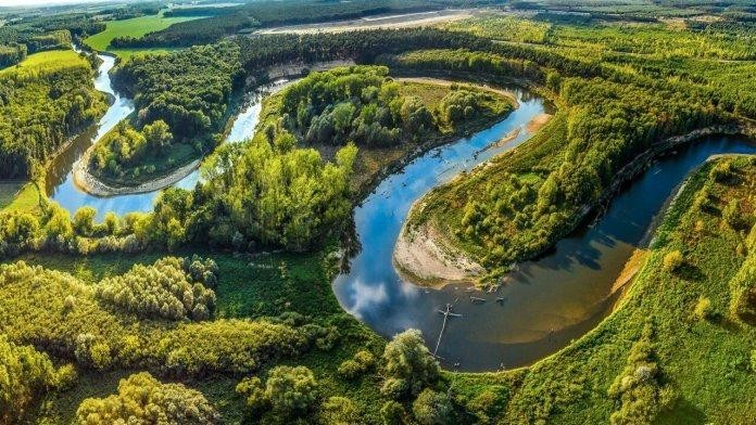 Карта найбільших річок світу