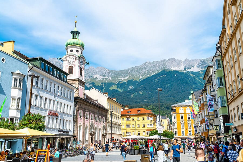 Austria in summer and winter: photo