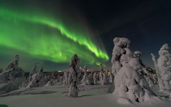 View of Finland in winter and summer