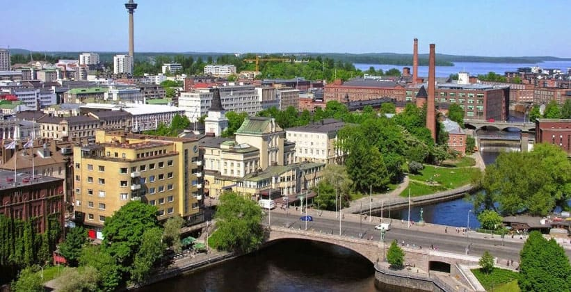 The city of Tampere in Finland