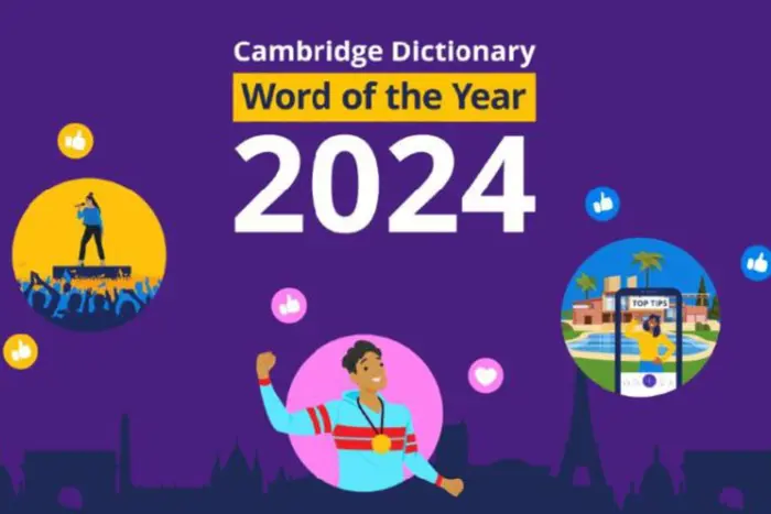 Image of the Cambridge Dictionary 2024