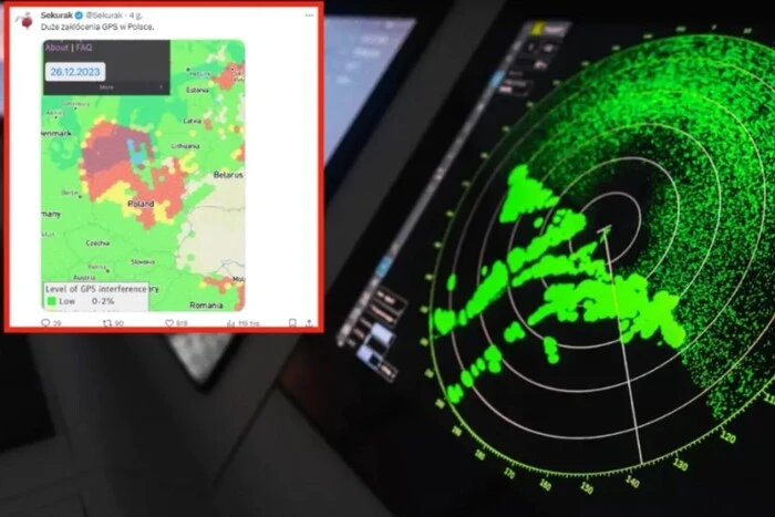 Збій сигналу GPS над Балтійським морем