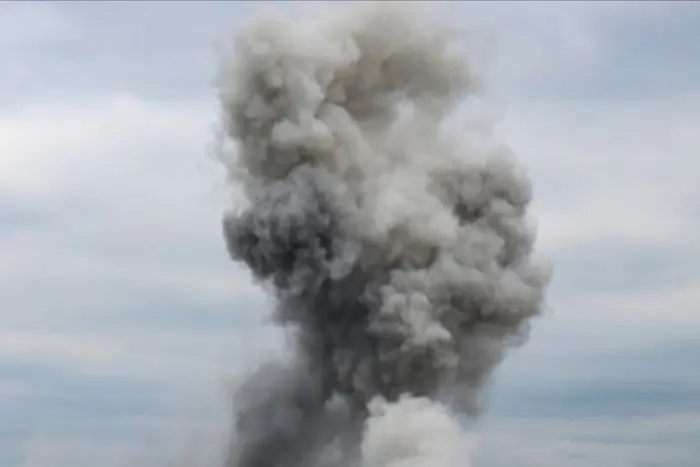 Shelling of houses in Kharkiv