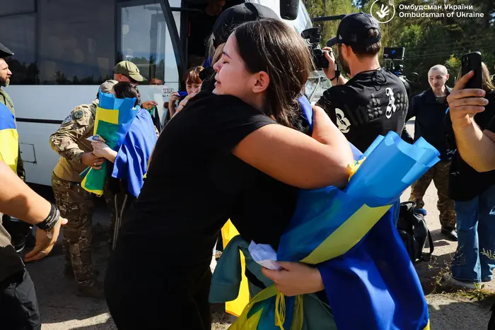 freed Ukrainians in freedom