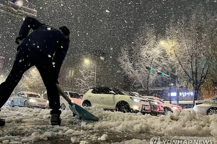 In Südkorea gab es den stärksten Schneefall seit 117 Jahren