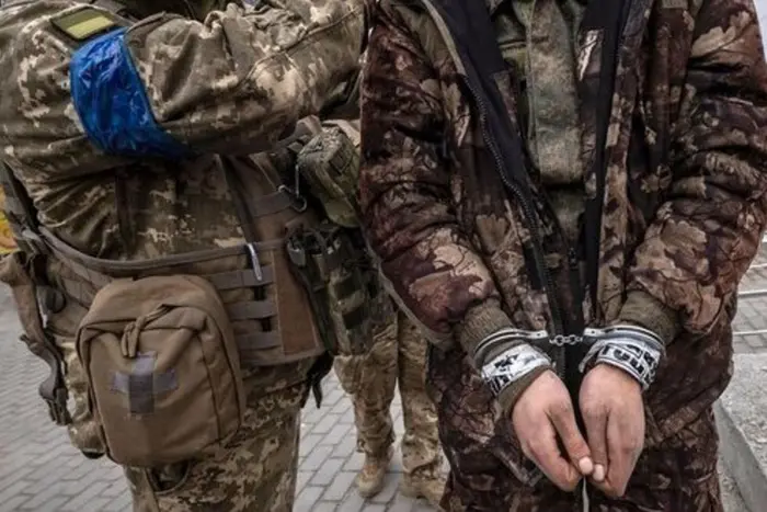 Captured Egyptian in Ukrainian armed forces