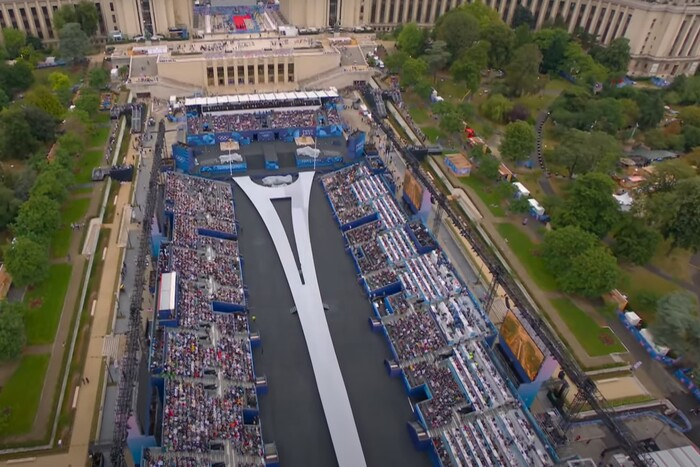 Eröffnungsfeier der Olympischen Spiele in Paris. Live-Übertragung