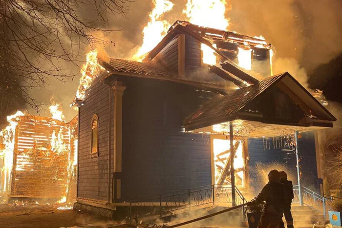 The ancient church of Rivne region after the fire