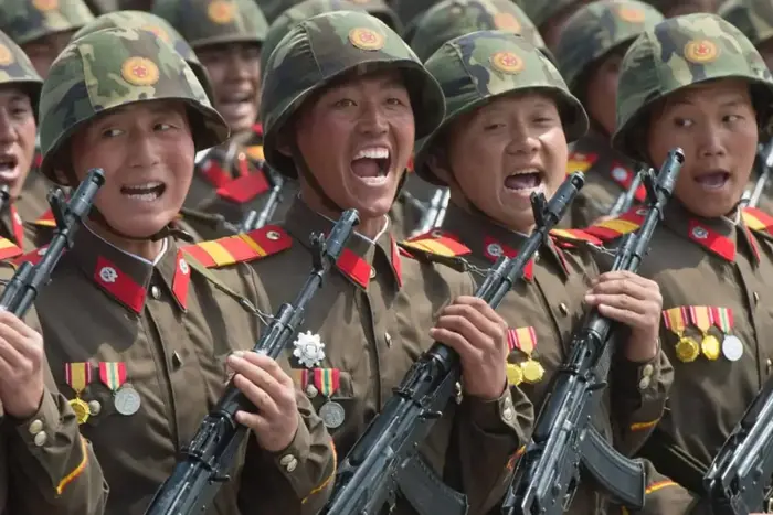 First North Korean soldiers under fire