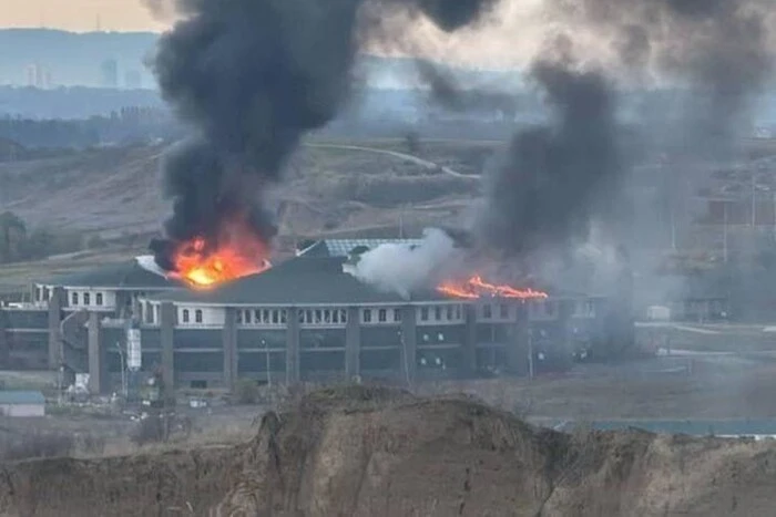 Fire at special forces university, possible drone attack