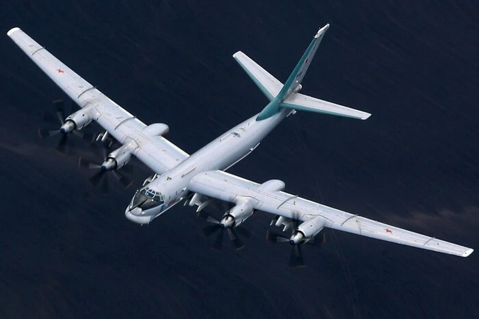 Takeoff of Tu-95 bombers in Russia