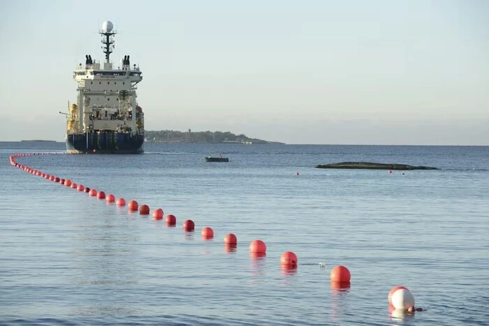 In der Ostsee wurde ein Kommunikationskabel beschädigt, das Finnland mit Deutschland verbindet