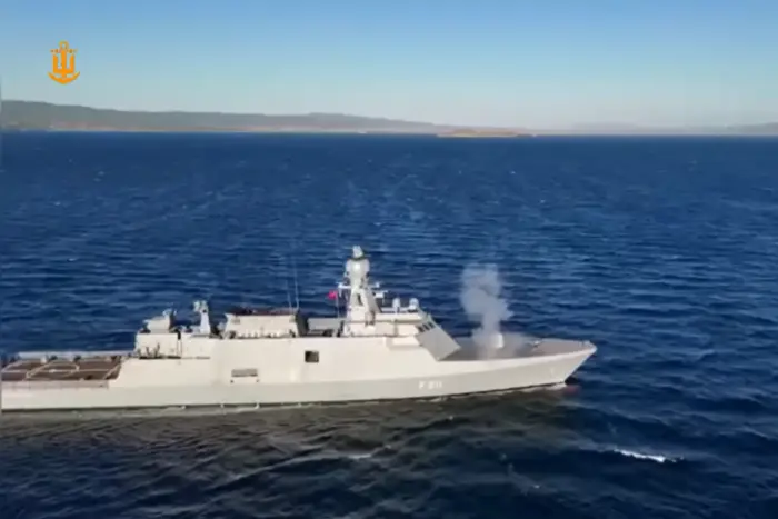 Ukrainian corvette 'Ivan Mazepa' in action