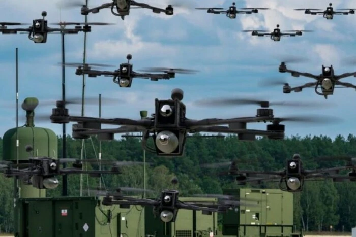 System for controlling 'swarms' of drones