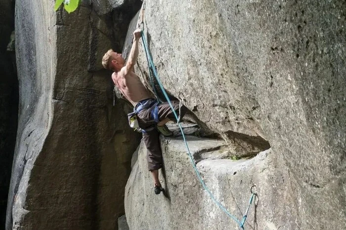 Photo of the winner of rock climbing, Petrenko