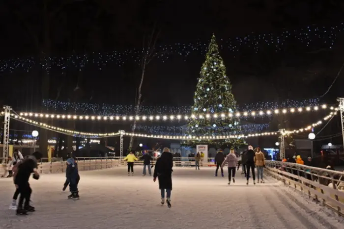 New Year's tree in Vinnytsia