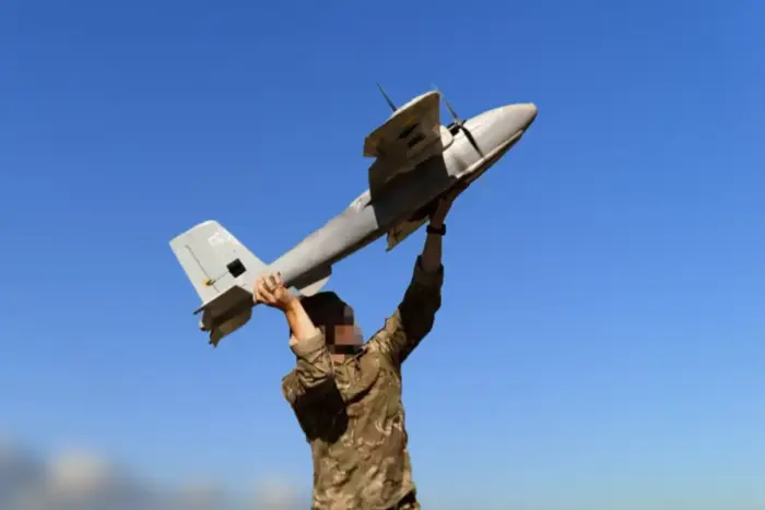 Image of a drone of the Armed Forces in flight