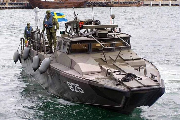 Marines on a Swedish boat