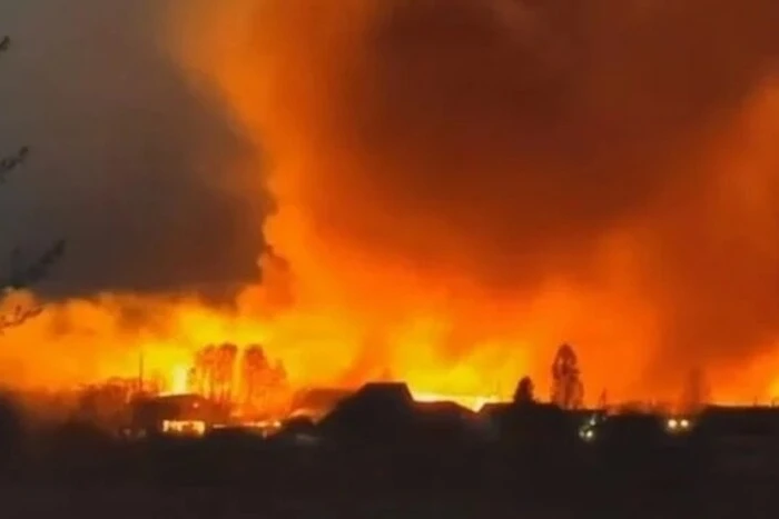 Damaged Volgograd oil refinery and Astrakhan gas processing plant