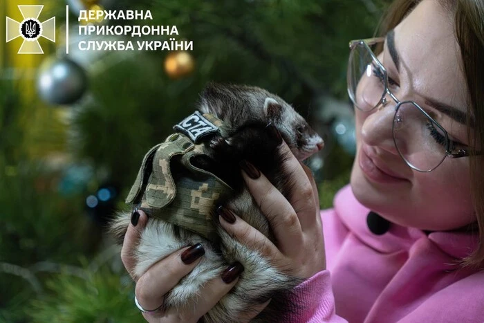 Border guard with her pet Revenge