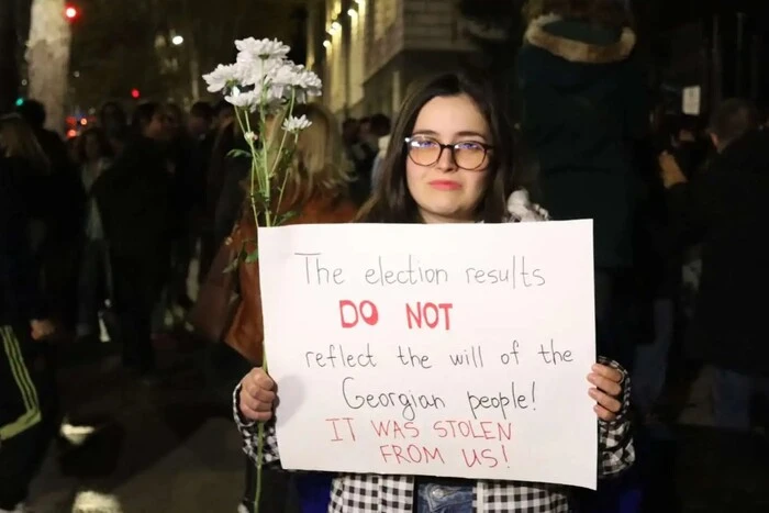 Students protest in Tbilisi