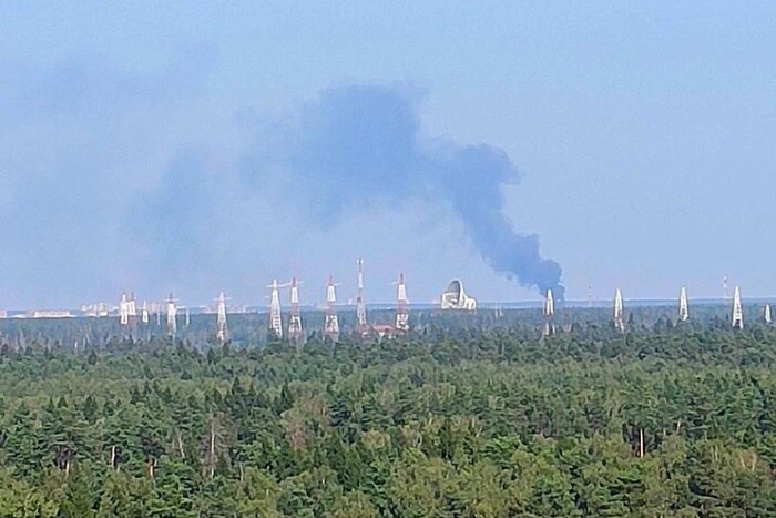 Fire at Chkalovsky military airfield