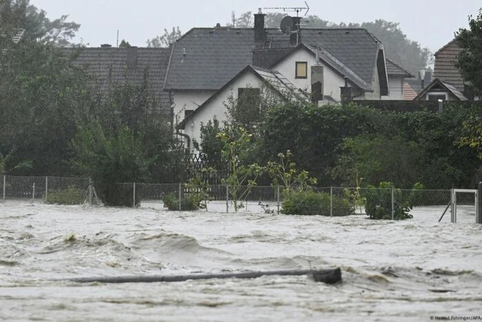 Consequences of bad weather in Austria: flooded settlements