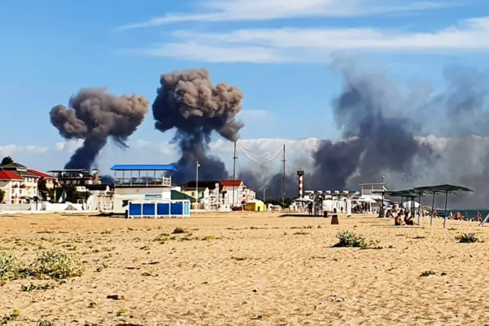 Display of military actions in Crimea