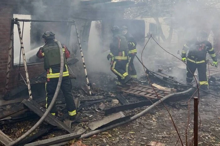 Infrastructure destruction due to attack in Zaporizhzhia