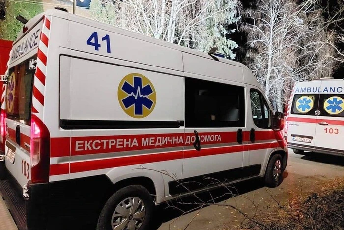 Administrative building in Pryluky after missile strike