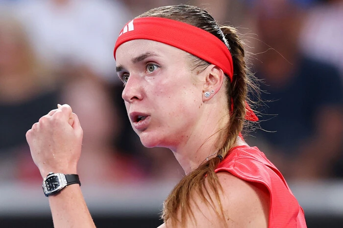 Svitolina plays at the Australian Open