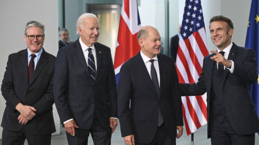 CBS über den Gipfel in Deutschland: Biden, Scholz, Macron und Starmer bekräftigen die Einigkeit in Bezug auf die Ukraine