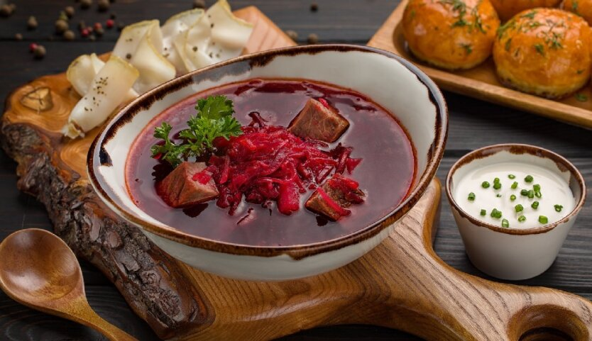 Ukrainian borsch set is twice as expensive