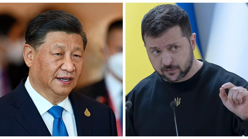 Zelensky and Xi Jinping meet