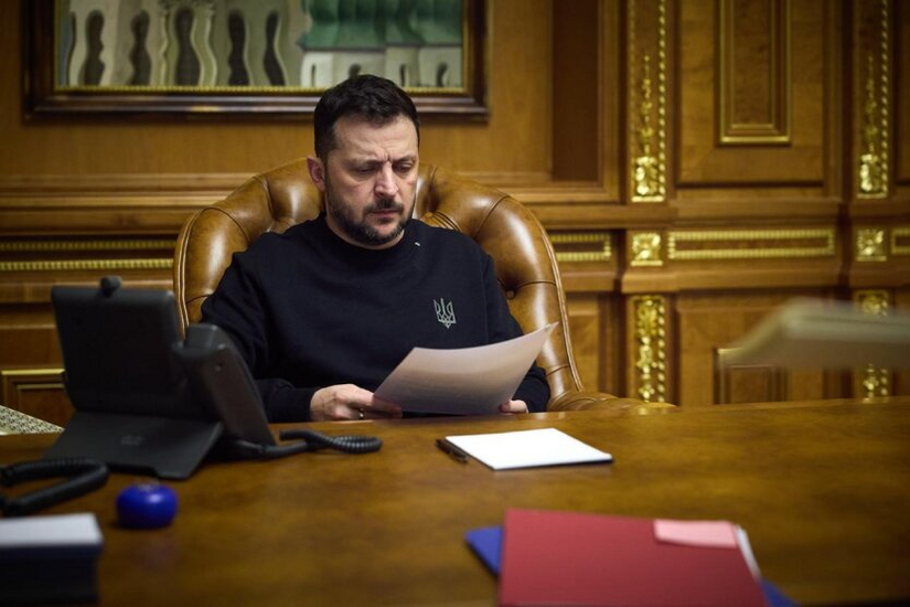 President Zelensky at the Technological Headquarters