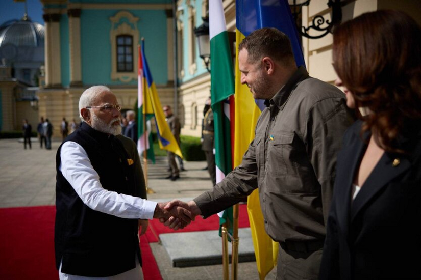 Presidents of Ukraine and India together