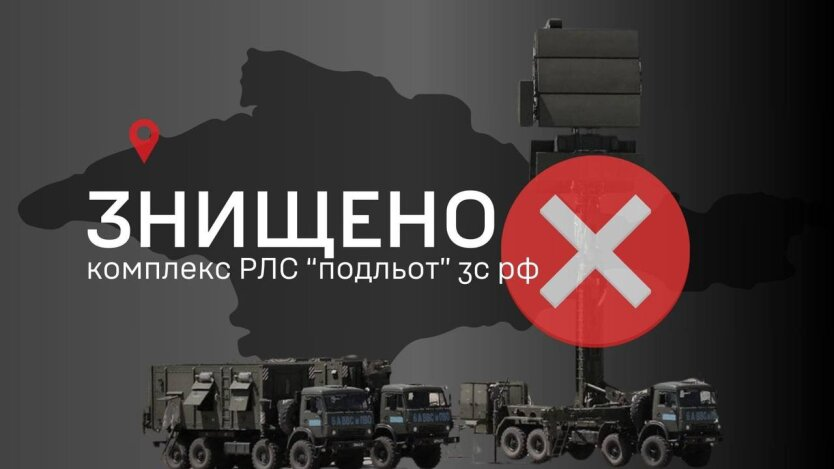 Russian radar destroyed by HUR in Crimea